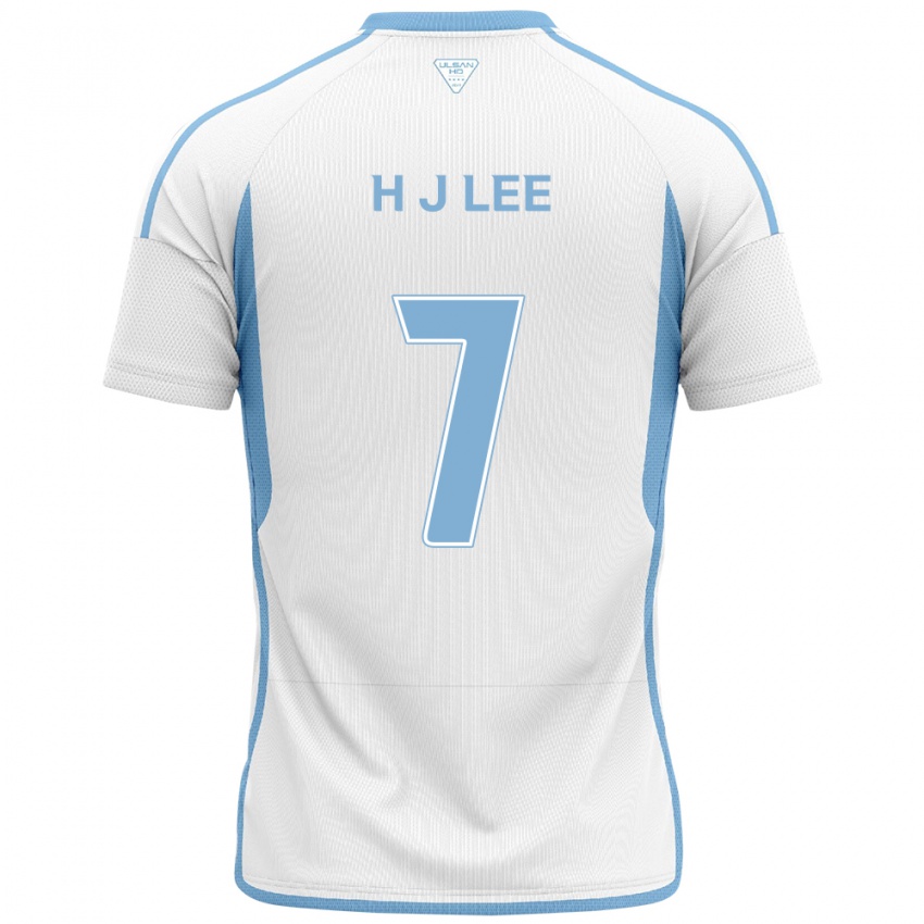 Kinder Jae-Hun Lee #7 Weiß Blau Auswärtstrikot Trikot 2024/25 T-Shirt Österreich