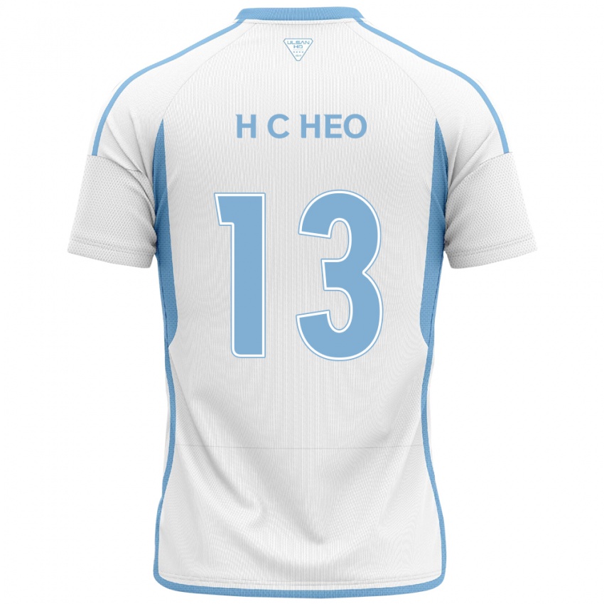 Kinder Chan-Hoe Heo #13 Weiß Blau Auswärtstrikot Trikot 2024/25 T-Shirt Österreich