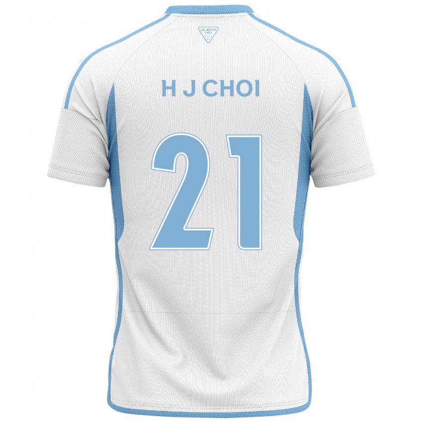 Kinder Ju-Ho Choi #21 Weiß Blau Auswärtstrikot Trikot 2024/25 T-Shirt Österreich