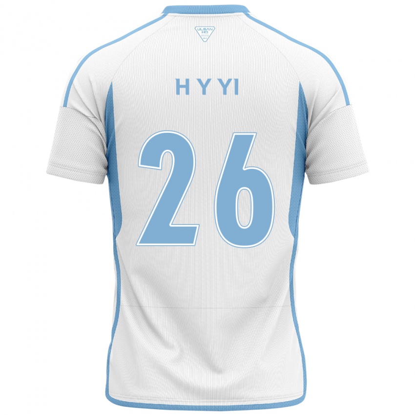 Kinder Yong-Hyeon Yi #26 Weiß Blau Auswärtstrikot Trikot 2024/25 T-Shirt Österreich