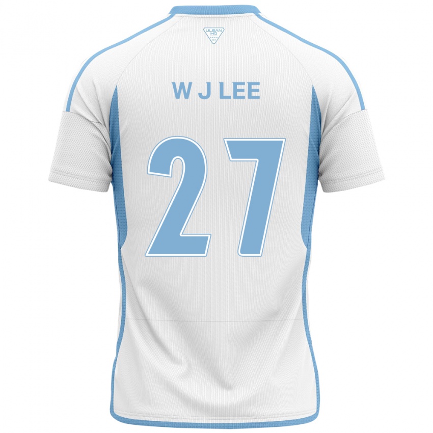 Kinder Ji-Woo Lee #27 Weiß Blau Auswärtstrikot Trikot 2024/25 T-Shirt Österreich