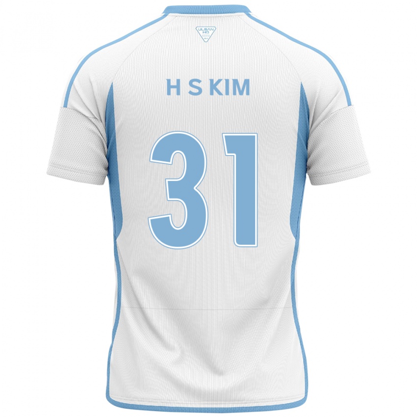 Kinder Se-Hyoung Kim #31 Weiß Blau Auswärtstrikot Trikot 2024/25 T-Shirt Österreich