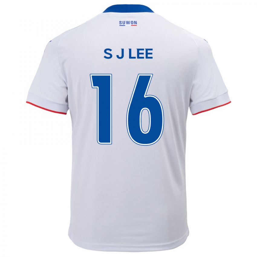 Kinder Jong-Sung Lee #16 Weiß Blau Auswärtstrikot Trikot 2024/25 T-Shirt Österreich