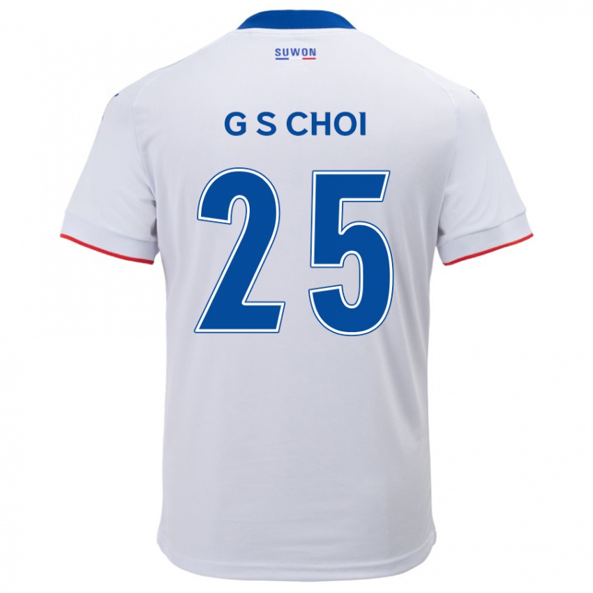 Kinder Sung-Geun Choi #25 Weiß Blau Auswärtstrikot Trikot 2024/25 T-Shirt Österreich