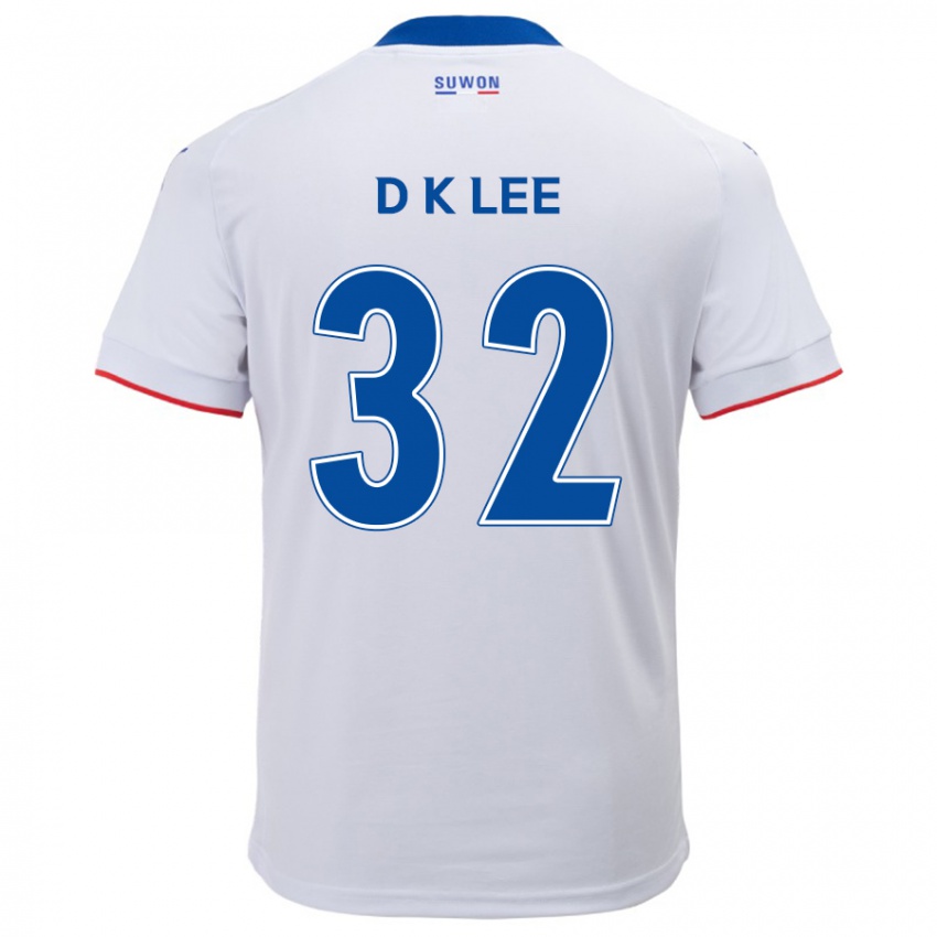 Kinder Kyu-Dong Lee #32 Weiß Blau Auswärtstrikot Trikot 2024/25 T-Shirt Österreich