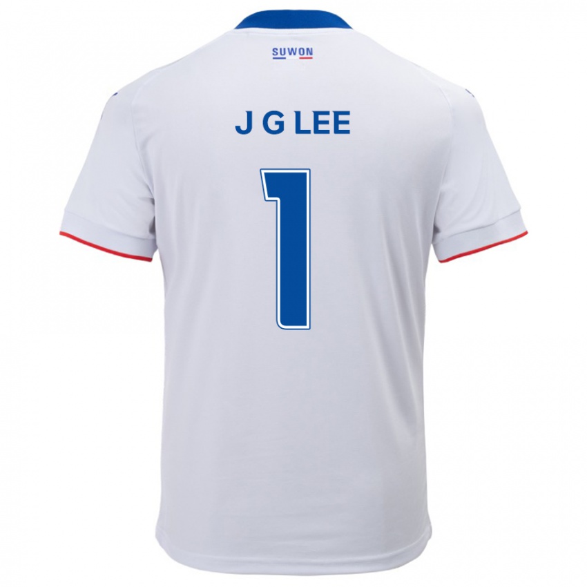 Kinder Gyeong-Jun Lee #1 Weiß Blau Auswärtstrikot Trikot 2024/25 T-Shirt Österreich