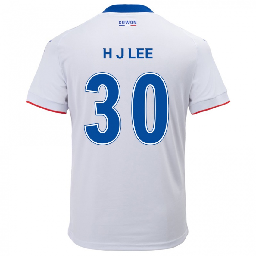 Kinder Ji-Ho Lee #30 Weiß Blau Auswärtstrikot Trikot 2024/25 T-Shirt Österreich