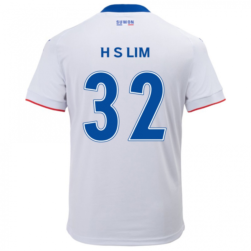 Kinder Seong-Hyeon Lim #32 Weiß Blau Auswärtstrikot Trikot 2024/25 T-Shirt Österreich