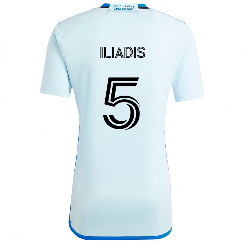 Kinder Ilias Iliadis #5 Eisblau Auswärtstrikot Trikot 2024/25 T-Shirt Österreich