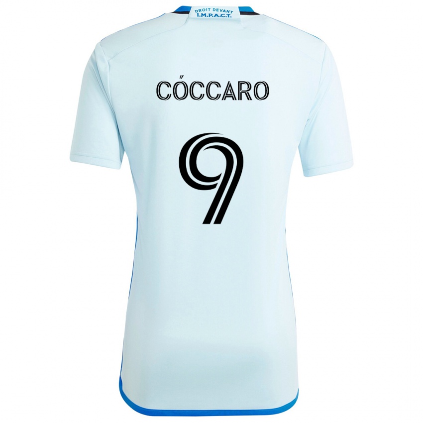 Kinder Matías Cóccaro #9 Eisblau Auswärtstrikot Trikot 2024/25 T-Shirt Österreich