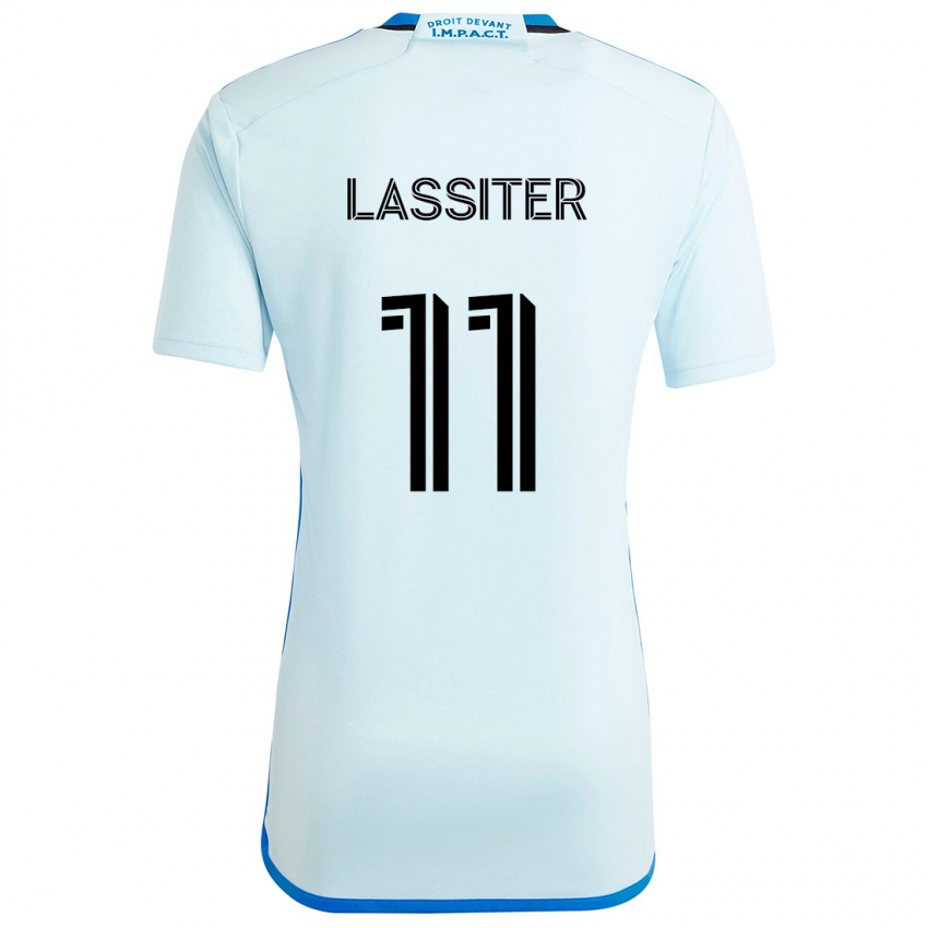 Kinder Ariel Lassiter #11 Eisblau Auswärtstrikot Trikot 2024/25 T-Shirt Österreich