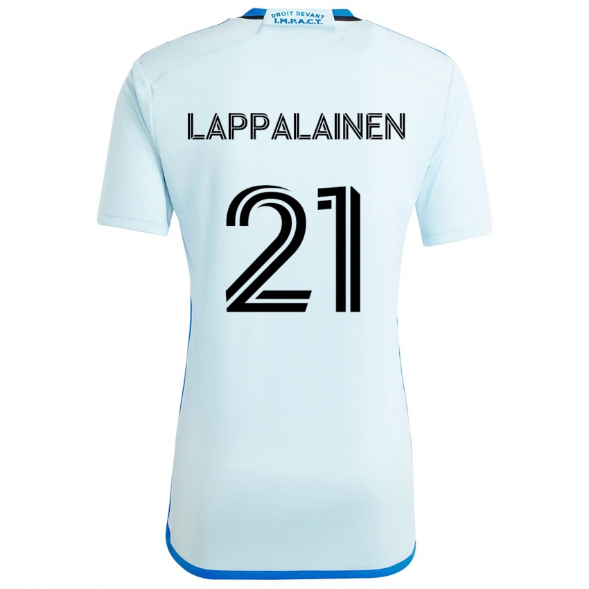 Kinder Lassi Lappalainen #21 Eisblau Auswärtstrikot Trikot 2024/25 T-Shirt Österreich