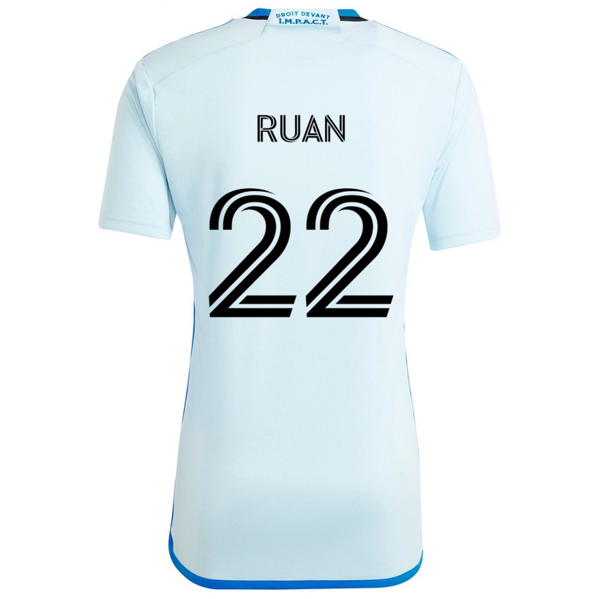 Kinder Ruan #22 Eisblau Auswärtstrikot Trikot 2024/25 T-Shirt Österreich