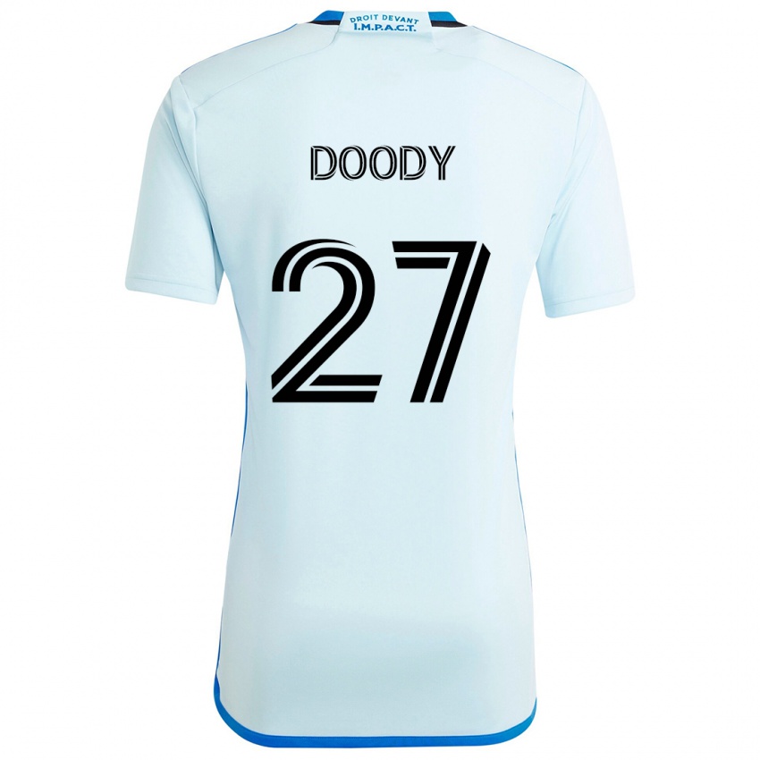 Kinder Grayson Doody #27 Eisblau Auswärtstrikot Trikot 2024/25 T-Shirt Österreich