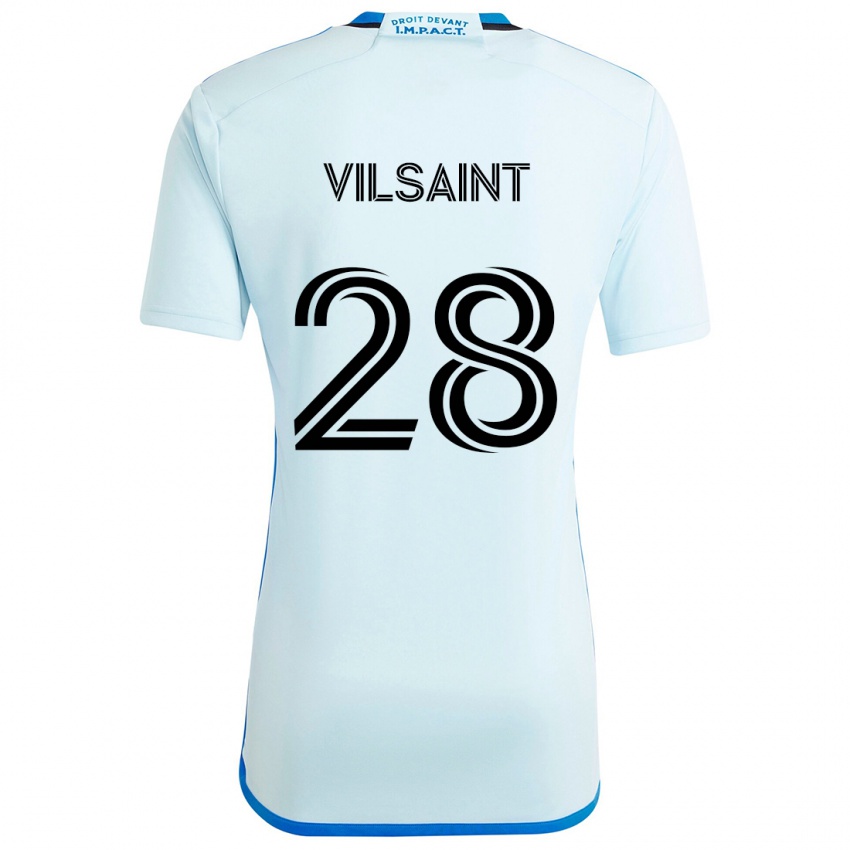 Kinder Jules-Anthony Vilsaint #28 Eisblau Auswärtstrikot Trikot 2024/25 T-Shirt Österreich