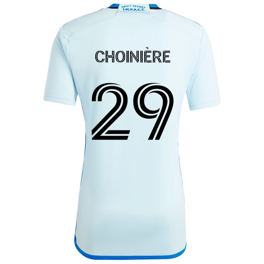 Kinder Mathieu Choinière #29 Eisblau Auswärtstrikot Trikot 2024/25 T-Shirt Österreich