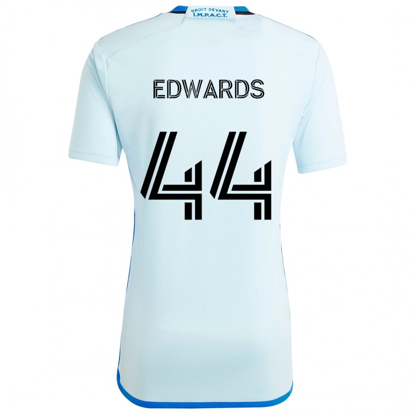 Kinder Raheem Edwards #44 Eisblau Auswärtstrikot Trikot 2024/25 T-Shirt Österreich