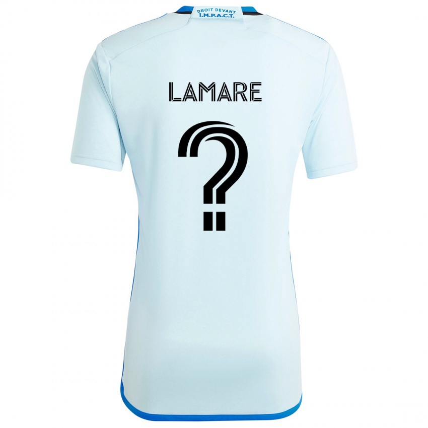 Kinder Samuel Lamare #0 Eisblau Auswärtstrikot Trikot 2024/25 T-Shirt Österreich