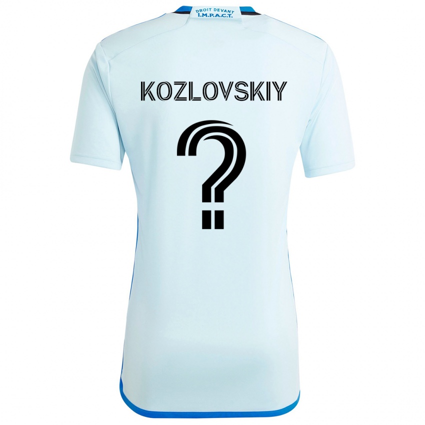 Kinder Sergei Kozlovskiy #0 Eisblau Auswärtstrikot Trikot 2024/25 T-Shirt Österreich