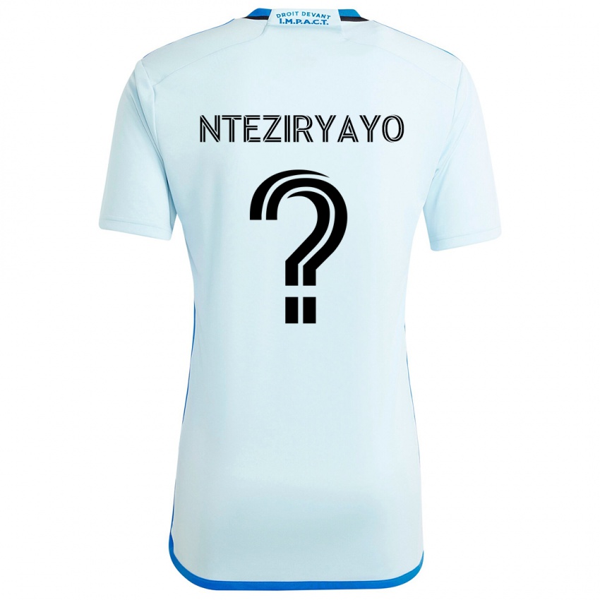 Kinder Josh Nteziryayo #0 Eisblau Auswärtstrikot Trikot 2024/25 T-Shirt Österreich