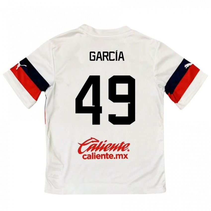 Kinder Gilberto García #49 Weiß Rot Auswärtstrikot Trikot 2024/25 T-Shirt Österreich