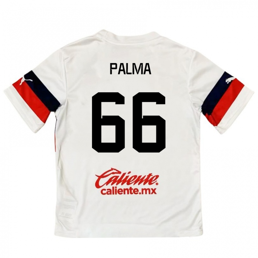 Kinder Arturo Palma #66 Weiß Rot Auswärtstrikot Trikot 2024/25 T-Shirt Österreich