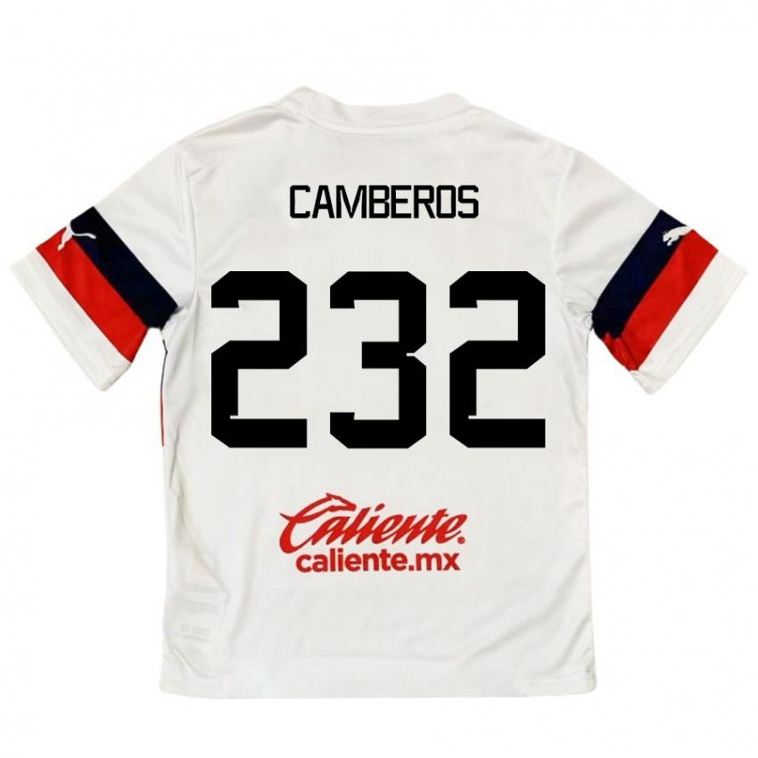 Kinder Hugo Camberos #232 Weiß Rot Auswärtstrikot Trikot 2024/25 T-Shirt Österreich