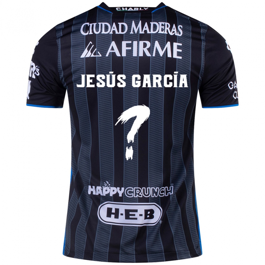 Kinder Jesús García #0 Weiß Schwarz Auswärtstrikot Trikot 2024/25 T-Shirt Österreich