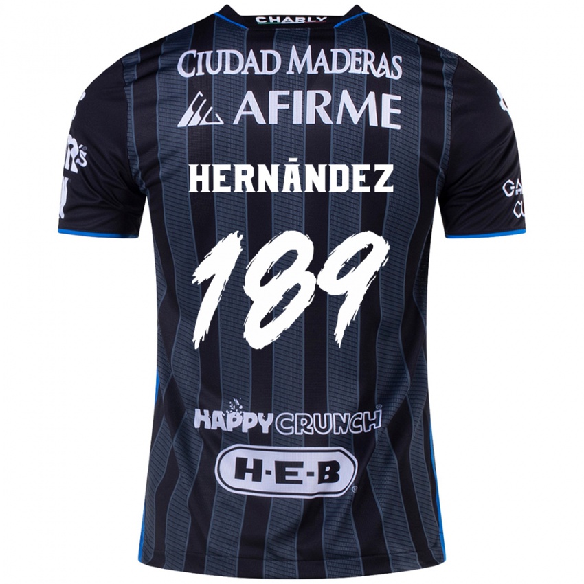 Kinder Sebastián Hernández #189 Weiß Schwarz Auswärtstrikot Trikot 2024/25 T-Shirt Österreich