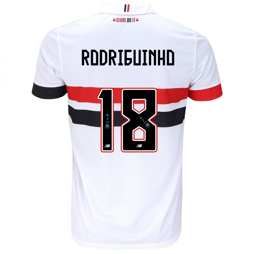 Herren Rodriguinho #18 Weiß Rot Schwarz Heimtrikot Trikot 2024/25 T-Shirt Österreich