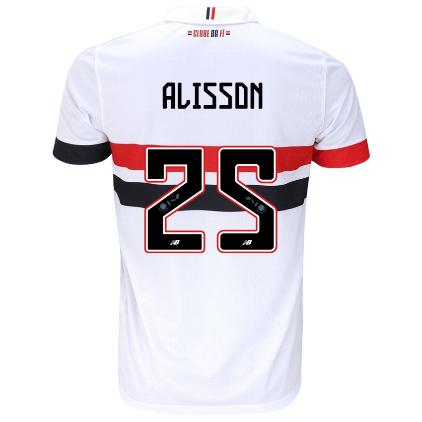 Herren Alisson #25 Weiß Rot Schwarz Heimtrikot Trikot 2024/25 T-Shirt Österreich