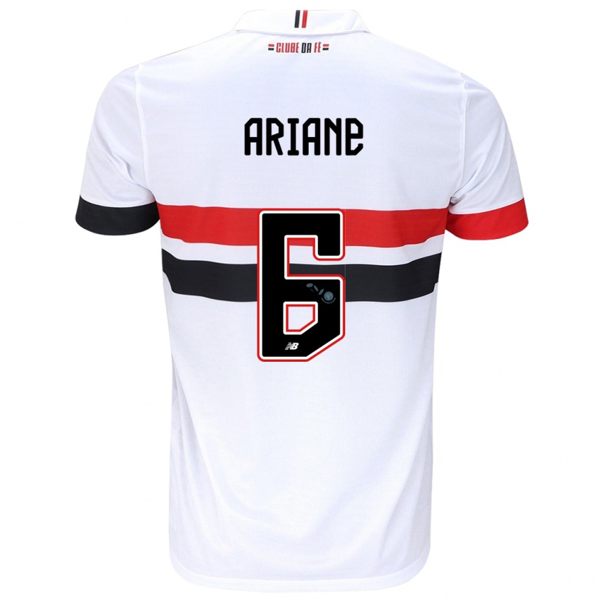 Herren Ariane #6 Weiß Rot Schwarz Heimtrikot Trikot 2024/25 T-Shirt Österreich