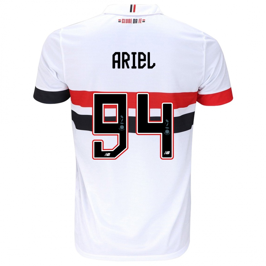 Herren Ariel #94 Weiß Rot Schwarz Heimtrikot Trikot 2024/25 T-Shirt Österreich