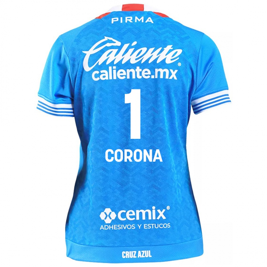 Herren Jose De Jesus Corona #1 Himmelblau Heimtrikot Trikot 2024/25 T-Shirt Österreich