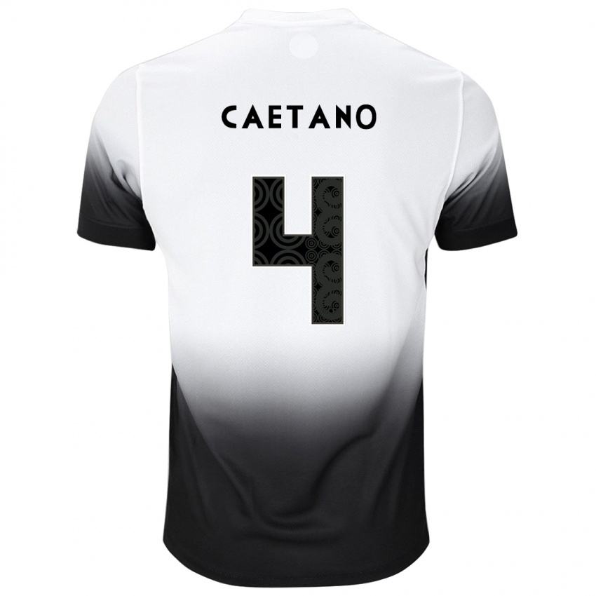 Herren Caetano #4 Weiß Schwarz Heimtrikot Trikot 2024/25 T-Shirt Österreich