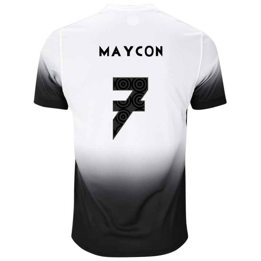 Herren Maycon #7 Weiß Schwarz Heimtrikot Trikot 2024/25 T-Shirt Österreich