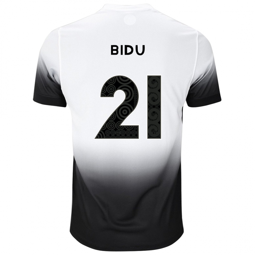 Herren Matheus Bidu #21 Weiß Schwarz Heimtrikot Trikot 2024/25 T-Shirt Österreich