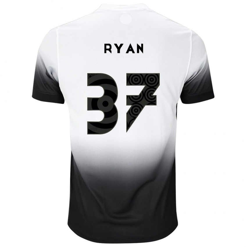 Herren Ryan #37 Weiß Schwarz Heimtrikot Trikot 2024/25 T-Shirt Österreich