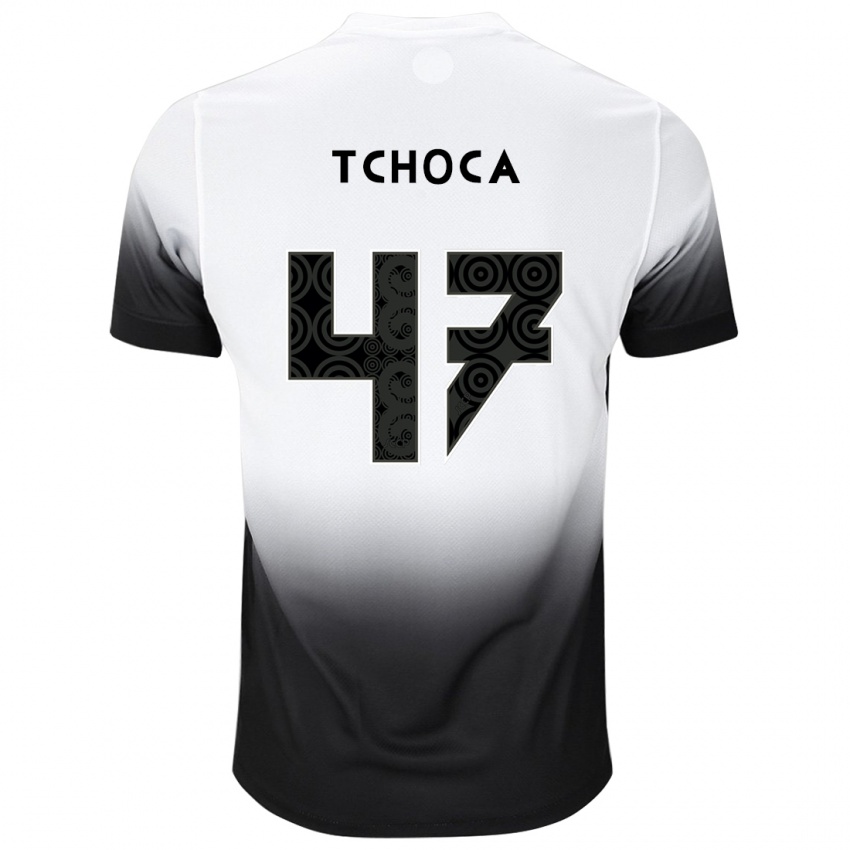 Herren Tchoca #47 Weiß Schwarz Heimtrikot Trikot 2024/25 T-Shirt Österreich