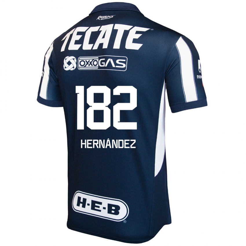 Herren Derek Hernández #182 Blau Rot Weiß Heimtrikot Trikot 2024/25 T-Shirt Österreich