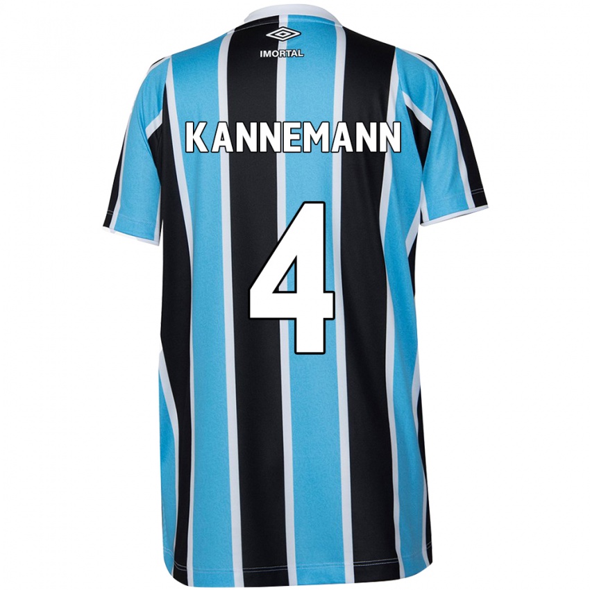 Herren Walter Kannemann #4 Blau Schwarz Weiß Heimtrikot Trikot 2024/25 T-Shirt Österreich