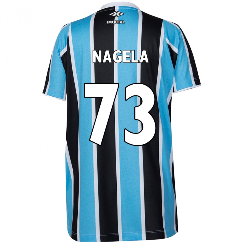 Herren Nágela #73 Blau Schwarz Weiß Heimtrikot Trikot 2024/25 T-Shirt Österreich