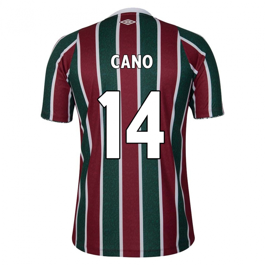 Herren Germán Cano #14 Grün Kastanienbraun Weiß Heimtrikot Trikot 2024/25 T-Shirt Österreich