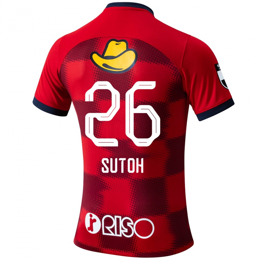 Herren Naoki Suto #26 Rot Blau Weiß Heimtrikot Trikot 2024/25 T-Shirt Österreich