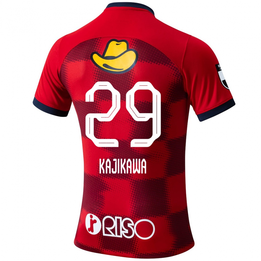 Herren Yuji Kajikawa #29 Rot Blau Weiß Heimtrikot Trikot 2024/25 T-Shirt Österreich