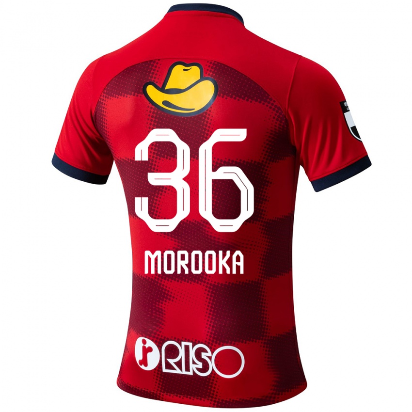 Herren Shu Morooka #36 Rot Blau Weiß Heimtrikot Trikot 2024/25 T-Shirt Österreich