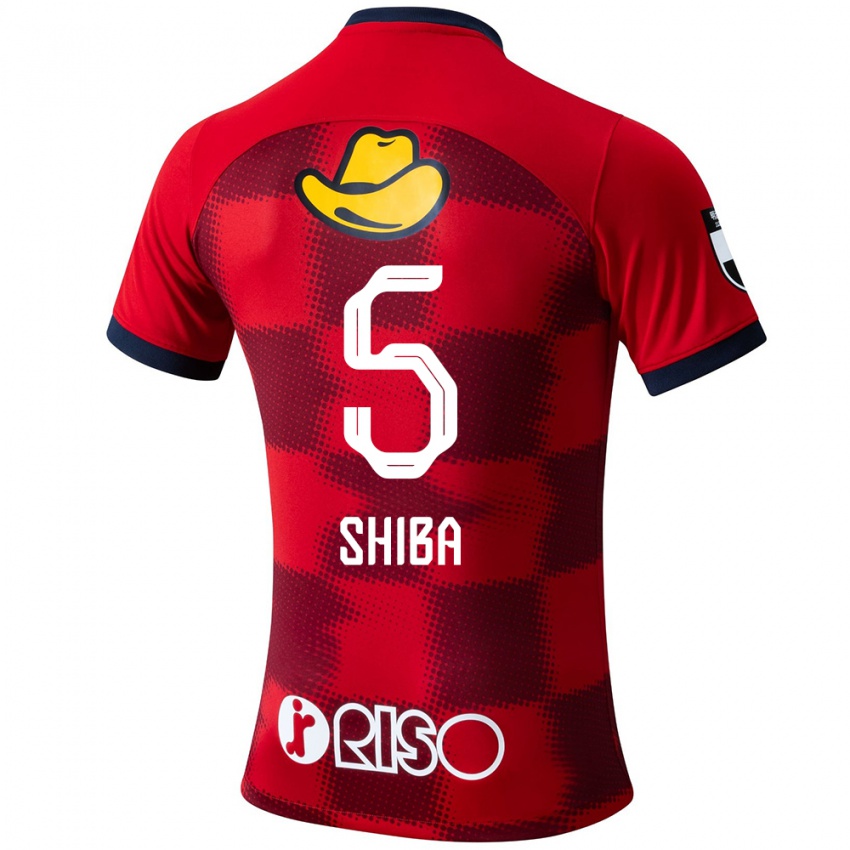 Herren Rikuto Shiba #5 Rot Blau Weiß Heimtrikot Trikot 2024/25 T-Shirt Österreich