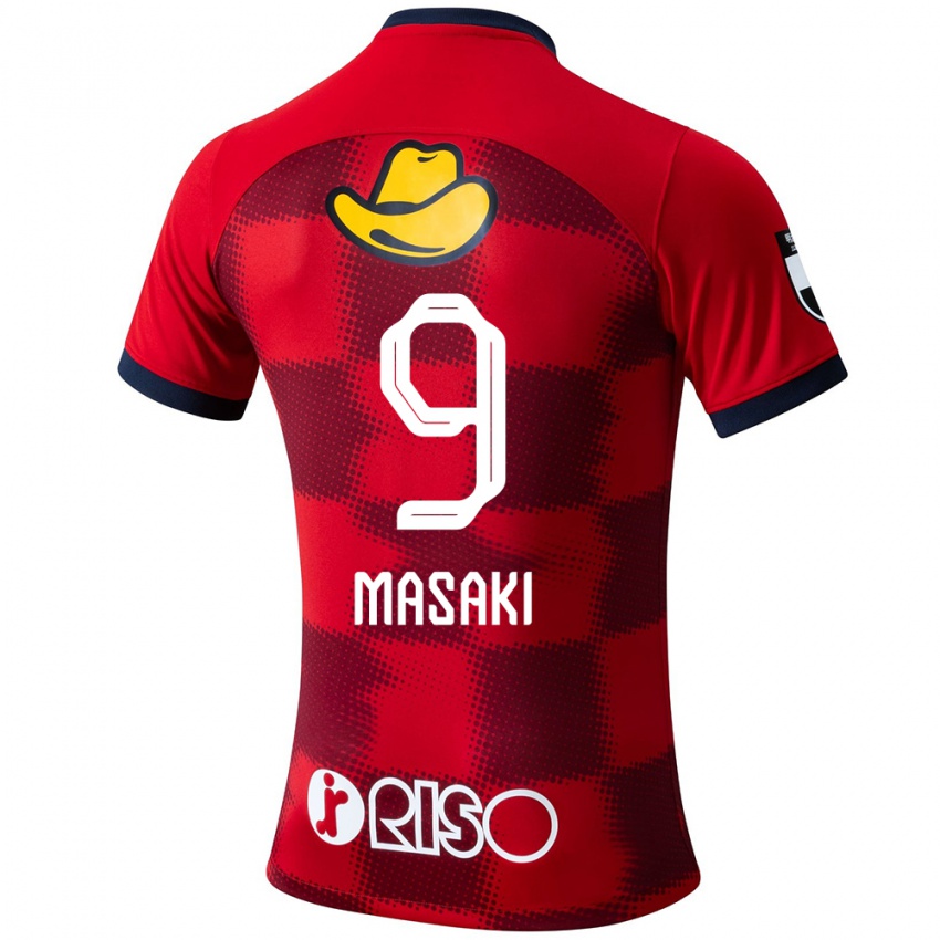 Herren Hiroto Masaki #9 Rot Blau Weiß Heimtrikot Trikot 2024/25 T-Shirt Österreich