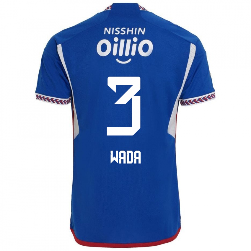 Herren Yusei Wada #3 Blau Weiß Rot Heimtrikot Trikot 2024/25 T-Shirt Österreich