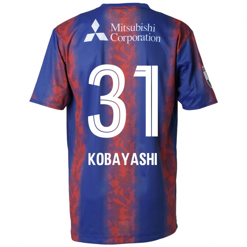 Herren Masataka Kobayashi #31 Blau Rot Heimtrikot Trikot 2024/25 T-Shirt Österreich